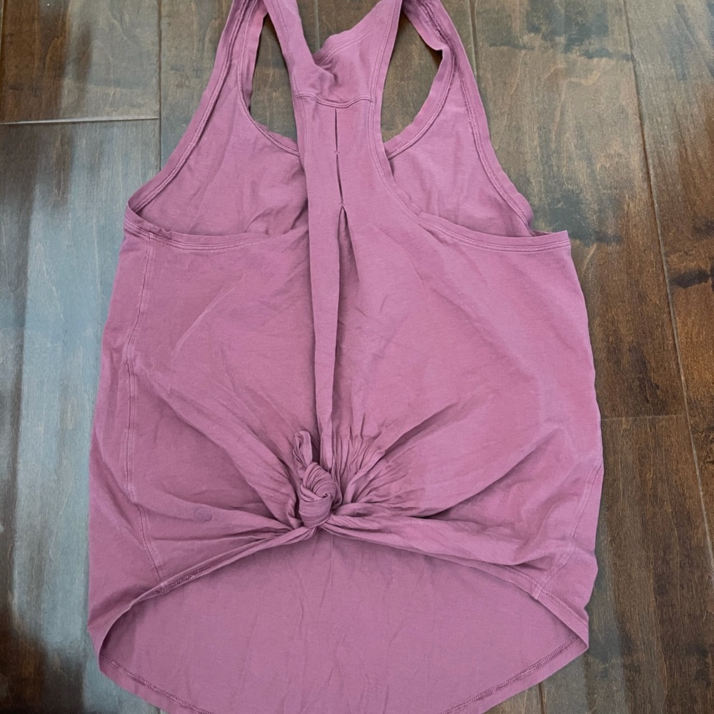 LULULEMON dusty rose tank top size 8